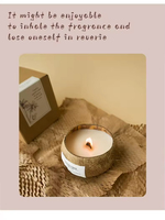 Pot à bougie en verre de luxe en coquille de noix de coco, logo personnalisé, emballage simple et élégant, bougies parfumées, coffret cadeau