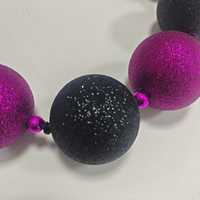 Schwarz und Lila Jumbo Riesen perlen Neujahr Karneval Glitter Pulver Bling bling Flash ing Mardi Gras Neues Design