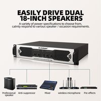 MADON MA4 penguat daya profesional penguat daya 4 saluran untuk penguat speaker linear langsung