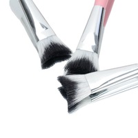 Démaquillant pour les yeux avec logo personnalisé, nettoyant pour extensions de cils, nettoyant pour pinceaux de maquillage, brosse à cils incurvée et moelleuse