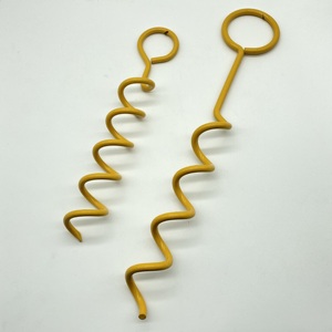 Ancres d'attache pour chien en spirale piquets d'ancre <span class=keywords><strong>au</strong></span> <span class=keywords><strong>sol</strong></span> robustes ensemble d'<span class=keywords><strong>ancrage</strong></span> de trampoline torsion vis de fixation de balançoire de tente - Product Image 4