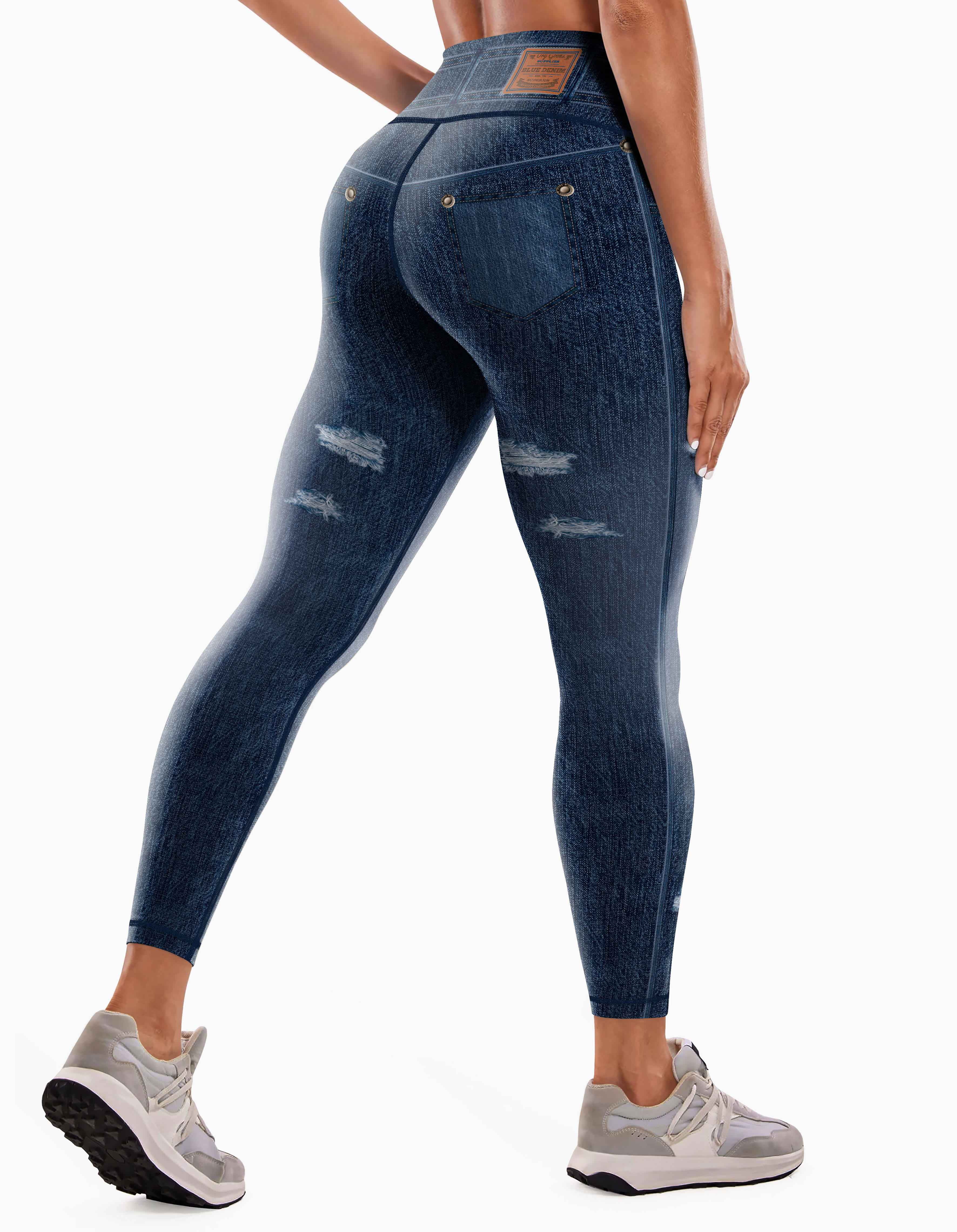 High Waisted Women Skinny Jeans Booty Butt Lift Yoga Pants Fitness Tight  Scrunch Butt Hip Raising Ladies Yoga Leggings for Women