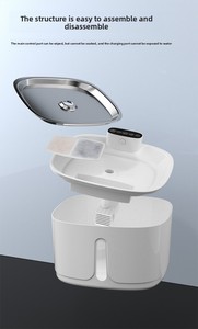 Fuente de Agua <span class=keywords><strong>para</strong></span> Mascotas Personalizable OEM ODM, Bomba de Agua Silenciosa de Grado Alimenticio, Dispensador Automático de Agua <span class=keywords><strong>para</strong></span> <span class=keywords><strong>Perros</strong></span> y Gatos - Product Image 6
