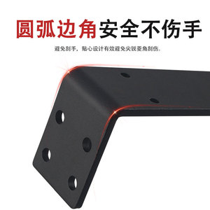 Soporte en forma de L de acero laminado en frío de 5 mm de espesor, soporte duradero para gabinete, estante, escritorio, soporte para TV - Product Image 3