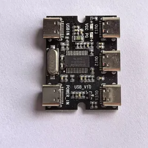 USB <b>HUB</b> Expansion Module for Raspberry Pi 4 5 Type <b>C</b> Interface USB 2.0 <b>Hub</b> with Power Port DIY - Product Image 2