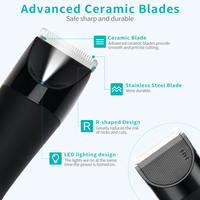 PRITECH Washable Cordless Wiederauf ladbarer Hari-Rasierer 2-in-1 Elektrischer Leisten haars ch neider