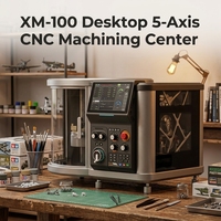 Innovadora Fresadora 3D de Escritorio con Funcionalidad RTCP Real, Cambiador Automático de 6 Herramientas, Lista para Taller
