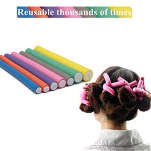 Rizadores de Cabello Suaves para Mujer para Dormir, Herramientas de Peinado Rizado sin Calor, Rodillos Modeladores de Espuma Flexibles - Product Image 5