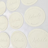 Pegatinas de embalaje enrolladas con logotipo personalizado, varias formas, etiquetas de papel de Color de código de barras de alta adherencia, promociones de acabado texturizado especial