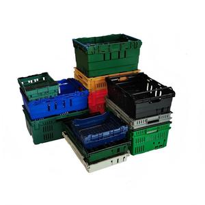 Caja <span class=keywords><strong>de</strong></span> Plástico PP Resistente, Apilable y Encajable, Perforada con Malla, Reciclable, para Frutas y Verduras, 35L, 20KGS, HAOSEN - Product Image 3