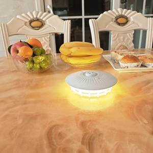 Piège à puces électrique en forme de dôme avec 5 plaques collantes, alimentation double USB et batterie, piège anti-parasites efficace pour l'intérieur, pour usage domestique - Product Image 1