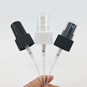 Frosted Glass Serum Pump <strong>Top</strong> 24/410 28/410 <strong>Black</strong> White <strong>Sprayer</strong> Fine Mist <strong>Top</strong> Cap - Product Image 2