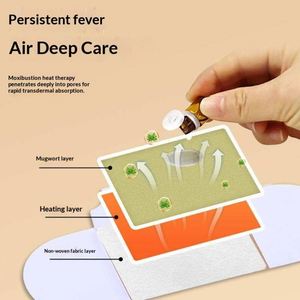 Ginger Wormwood Essential Oil Patch Self-Heating Steam Moxibustion Neck Uterine Warmth Body Hot <b>Compress</b> Warm Patch - Product Image 4