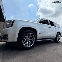 Jantes de style flocon de neige chromées 6x139.7 20 22 24 26 pouces Roues forgées pour Chevy Silverado Suburban Tahoe Z71 Gmc Sieer