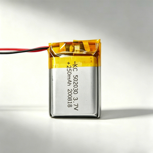 502030 <span class=keywords><strong>3</strong></span>.7V 250mAh 锂聚合物电池 - 安全多重保护，可定制电子连接器 - Product Image 1