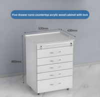 Armoires de travail en bois pour cabinets dentaires/laboratoires, table de laboratoire médical, mobilier pour clinique dentaire
