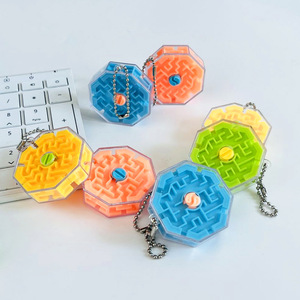 3D Magic Ten Sided Maze With Keychain Plastic <strong>Puzzle</strong> Intelligent Educational <strong>Toy</strong> for Kids Playing 3D Magic Ten Sided Maze - Product Image 5