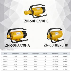 เครื่องสั่นคอนกรีต ZN-50HA ZN-70HA 1.5KW 2.2KW 110/220V 50/60Hz ตัวเครื่องเหล็ก - Product Image 5