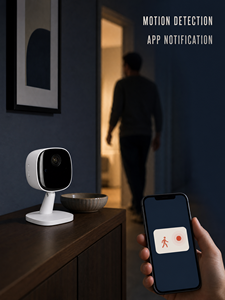 מיני 1080P WiFi מצלמה פנימית ראיית לילה זיהוי תנועה דו כיוונית של אודיו מצלמת אבטחה נסתרת עבור צג בית לתינוקות לחיות מחמד - Product Image 4