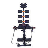 Appareil d'entraînement abdominal multifonctionnel pliable et réglable pour sit-ups à domicile avec résistance