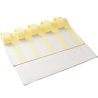 Autocollants vierges semi-brillants en acrylique et adhésifs thermofusibles, taille personnalisable, utilisés pour l'emballage quotidien en détail et le masquage