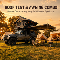 Auvent de voiture rétractable en ABS imperméable, directement de l'usine, adapté aux camping-cars et aux véhicules tout-terrain, universel pour le camping hors route