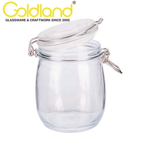 Lọ Thủy Tinh Thâm Quyến Với Nắp Bảo Lãnh Bằng Dây, Bình Thủy Tinh Kín Khí Có Nắp Đậy Kích Hoạt - Product Image 2