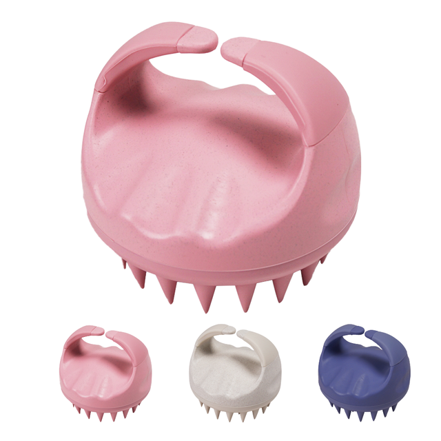 Wholesale Eco-Friendly All Natural Soft Silicone Scalp Massager Handheld Hair Care Shampoo Brush Body Application Guangdong OEM