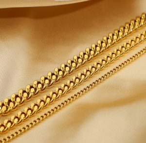 Aciers inoxydables étanches sans ternissement 18K plaqué or bijoux <span class=keywords><strong>gourmette</strong></span> <span class=keywords><strong>cheville</strong></span> Bracelets cubain lien chaîne bracelets <span class=keywords><strong>de</strong></span> <span class=keywords><strong>cheville</strong></span> pour les femmes - Product Image 5