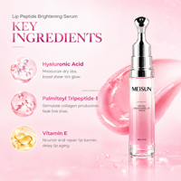 Sérum Lèvres Hydratant Repulpant et Éclaircissant Végan Longue Durée à Marque Blanche avec Beurre de Karité, Logo Personnalisé, Gel Brillant
