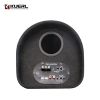 Subwoofers à tunnel actif 8 "Tube de basse Boîtier de 8 pouces Boîte de haut-parleurs de voiture Subwoofer rond à basses super lourdes avec amplificateur
