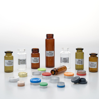 Flacons en verre tubulaire mat stériles à design unique pour produits pharmaceutiques 2ml-30ml, options de couleur personnalisées