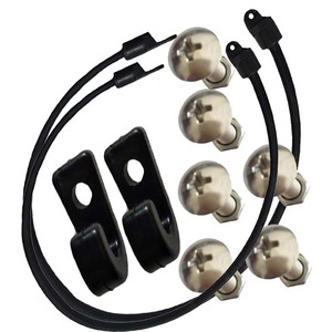 Crochet de corde pour accessoires de kayak, en plastique de 30 cm, avec vis et sangles élastiques, pour lacs, rivières, usage récréatif - Product Image 4