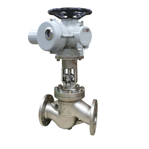 Válvula de Globo Motorizada de Acero Inoxidable 304 con Actuador Multivuelta de Doble Brida Tipo On/Off DN50 - Product Image 1