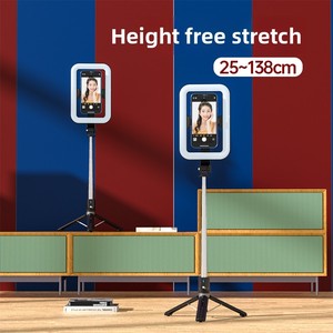 2025 Hot Bán Ảnh Tự Sướng Gậy Với Được Xây Dựng Trong Mở Rộng Thanh Vuông LED Điền Ánh Sáng Cho Android & IOS Các Thiết Bị Cho Phát Sóng Trực Tiếp - Product Image 2