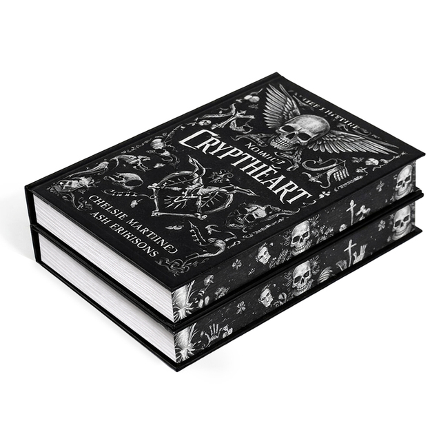Sprayed Edge Book Printing Custom Printed Books Dark Style Hardcover Novel Book Printing Special Edition Book Printing