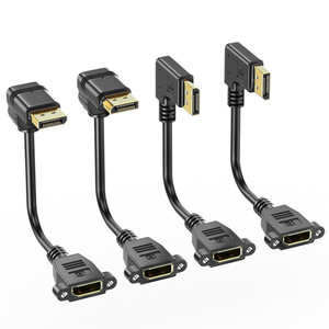 Câble d'extension plaqué or pour homme et femme, gaine en PVC, cuivre sans oxygène 4K/60Hz pour connexion HDTV, moniteur, ordinateur - Product Image 1