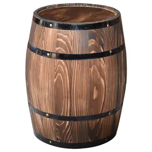 Used Oak Wine Barrel for Ice Buckets or Beverage Tubs