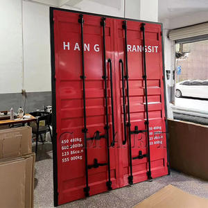 Puerta de metal pesado estilo almacén, con arte en hierro, para exhibición, bar, <span class=keywords><strong>restaurante</strong></span>, decoración vintage, estatua, baño personalizado, puerta americana - Product Image 1