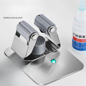Stainless Steel Wall Mount Hooks With Hook Compact Design <b>Large</b> Back Plate For Bathroom Storage Multifunctional Tool Holder - Product Image 4