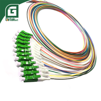 GETEKnet OEM ODM Fibra Optica Singlemode Multimode 12core LC SC FC E2000 APC UPC 1 12 Core Colorful Fiber Optic Pigtail