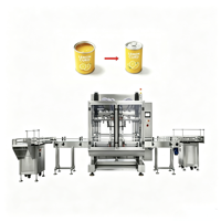 Machine d'emballage automatique pour le remplissage de bouteilles de jus, de boissons, de café, de canettes et de pots d'eau pour animaux de compagnie