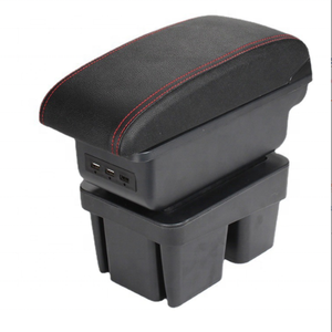 <span class=keywords><strong>Allemagne</strong></span> Boîte d'accoudoir en cuir PU pour <span class=keywords><strong>VW</strong></span> Golf7/MK7 Glissière de conception sans USB et accessoires d'intérieur à double couche - Product Image 2