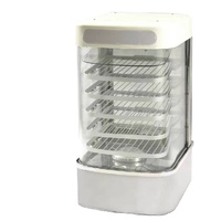 Baosheng Vitrine chauffante électrique en acier inoxydable pour pains chinois, sur chariot de service hôtelier, 220V, avec logo personnalisé