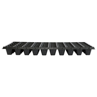 Plateaux de pépinière en plastique PS noir 72 cellules pour légumes et fleurs Planteur vert Semis à vendre