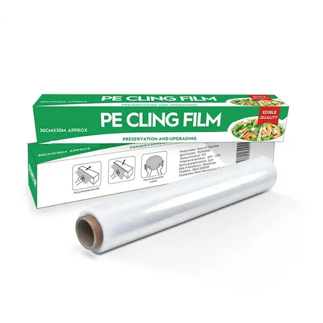 18 Mic Lldpe Wrapping Pallet Transparent Stretch Hood Film Packaging Shrink Film Wrap Roll Hand Clear Stretch Film
