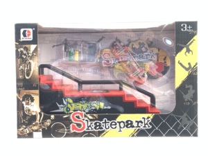 Ensemble complet de <span class=keywords><strong>mini</strong></span>-skateboard et accessoires de <span class=keywords><strong>rampe</strong></span> en plastique - Kit d'entraînement complet pour skatepark pour enfants - Product Image 4
