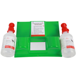 Estación portátil de lavado de ojos con solución de fosfato, juego de tapas rojas para limpieza de ojos y rostro, uso industrial - Product Image 2