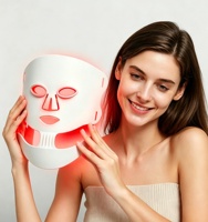 Masque facial de luminothérapie rouge OEM ODM 630nm 830nm, appareil facial LED, masque de luminothérapie rouge pour la beauté du visage