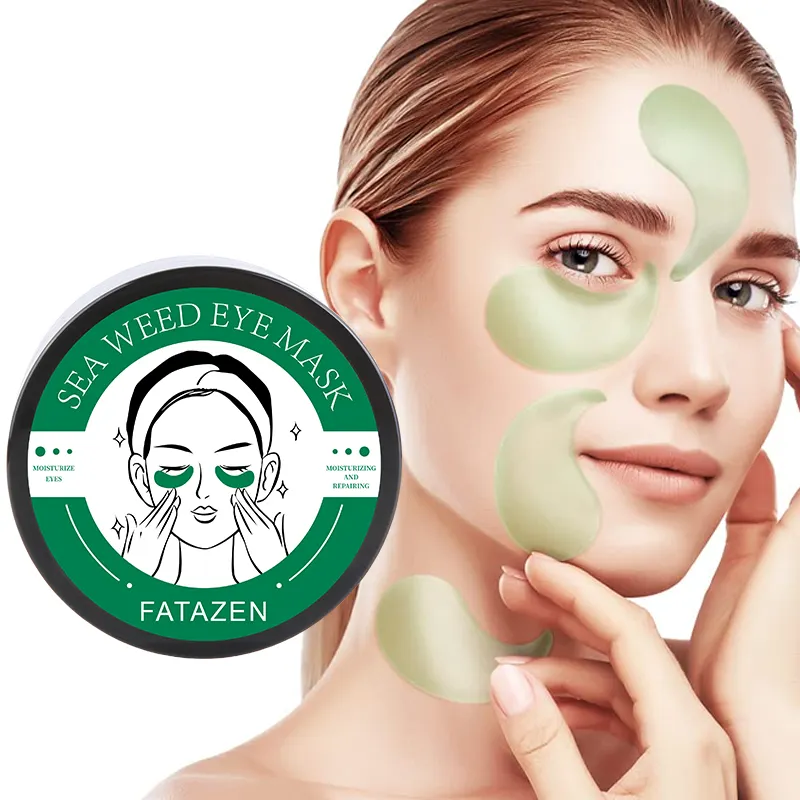 FATAZEN Private Label Eye Patch Jelly Gel 3d Thin Silicone Pads Wrinkle Removal Sticker Face Forehead Neck Lifting Care Patch